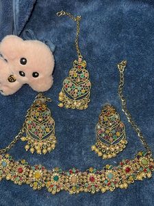 Colorful Indian Jewelry Set