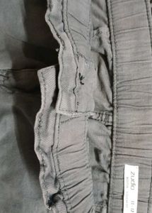 Gray Straight Leg Jeans