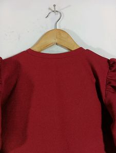 Casual Maroon Top (Women)