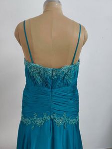 Elegant Teal Evening Gown