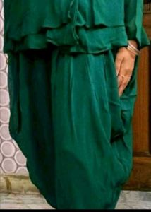 Elegant Green coord peplum Set