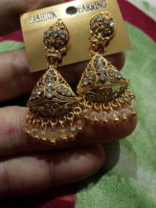 Gold plated earrings