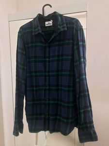 Wrogn Men Checked Green Shirt