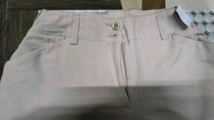 Printed Top &amp; Beige Pants Set