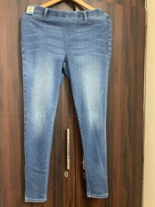 Pull-On Denim Jeggings