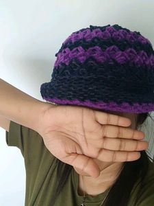 Cozy Blue &amp; Purple Hat