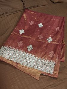 Serouski Work Saree With Blouse Pis