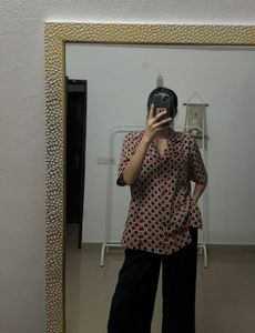 RED Buttoned Down Box Checked Casual Shirt