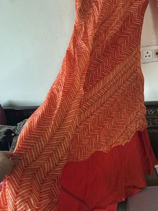 Orange Embroidered ethic dress