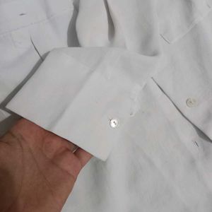 Mango Off White Casual Shirt ( Women )