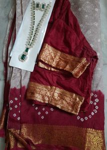 Traditional Bandhni Silk Saree