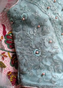 Light Blue Indian Lengha Set