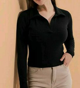 Body Fit Coller Top
