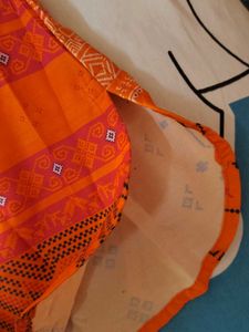 orange long shirt
