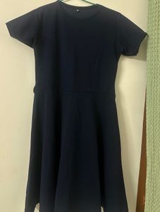 Navy Blue Skater Dress