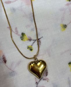 Heart Shaped Pendant Chain