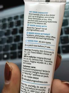 Plum Rice Water Face Wash