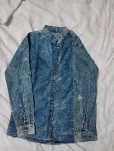 Acid Wash Denim Shirt