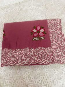 Embroidered Saree