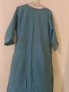 Green Embroidered Kurti