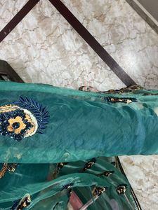 Flared Embroidered Lehenga Saree