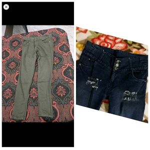 Pairs of 2 Jeans &amp; 1 Capri For Women