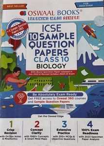 ICSE Class 10 Sample Papers(2023)- Set Of Four