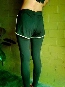 Leggings With Attached Shorts