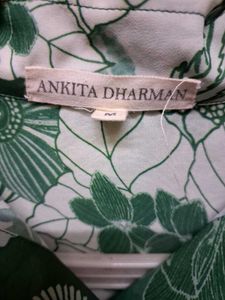 Floral Green Button-Down Shirt