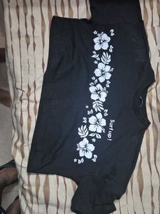 Surf Up Floral Tee And H&M Flared Jeans