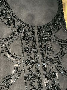 Beaded Black Dress