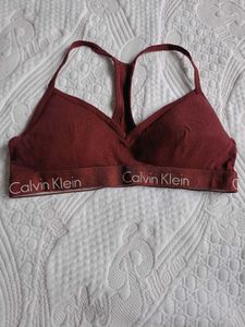 Calvin Klein Maroon Bra