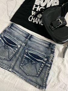 Y2K Denim Skirt