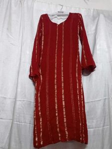 beautiful long kurti and attractive colour