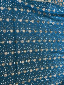 Elegant Teal Saree
