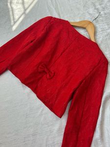 Cropped Lace Coat/ Shrug