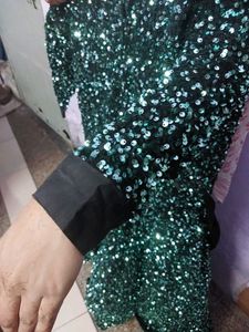 Eid Special Offer Sequins Gown With Chiffon Dupatt