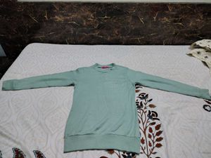 Sea green winter top