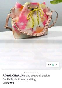 ROYAL CHAALS Bucket Handbag