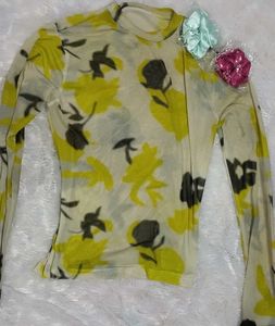 Mesh Top With Free Scrunchies