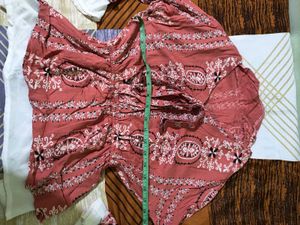 Orange Ribbon Top