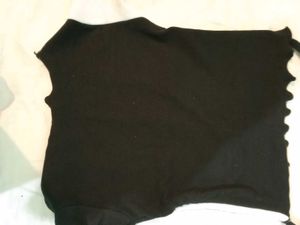Black N White Crop Top