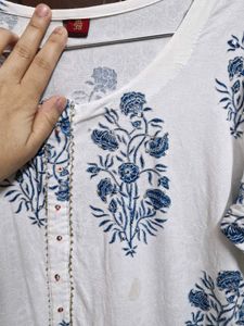 Blue Printed Palazzo Pants