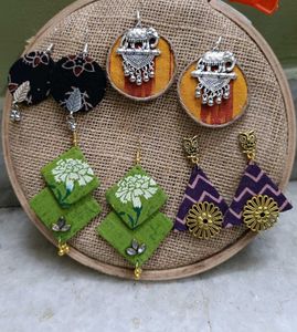 Fabric Earrings