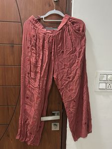 Brick Red Embroidered Co ord