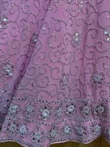 Pink And Wine Lehanga