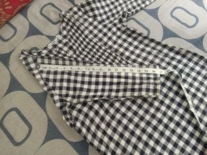 MAX Gingham Dress - Black and White