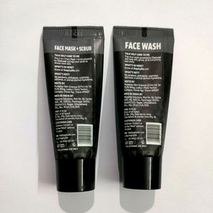 Combo 🖤Charcoal  Face Wash, Facemask + Scrub.
