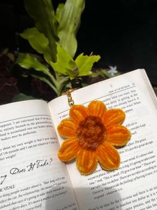 Pipe Cleaner Sunflower Keychain