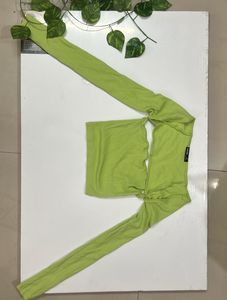 Lime Green Crop Top